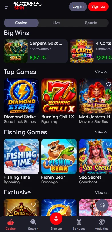 Katanaspin Casino App